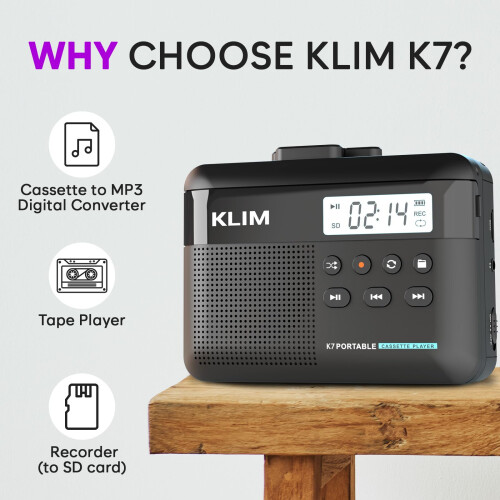KLIM K7 Cassette Player - Cassette to Digital Conv 1