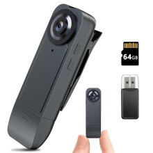 Eloatnalyto 1080P Mini Body Camera with 64GB Memor