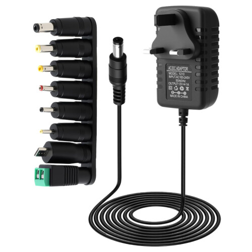 Universal Power Supply Adapter 12V 1A 12W AC to DC