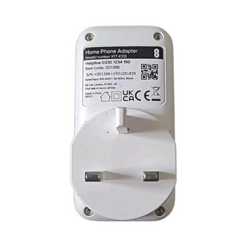 EE EE Home Phone Adapter V3 Only Works With BT And EE