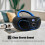 LONPOO Portable Boombox CD Player Stereo Sound wit 4