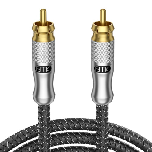EMK RCA Cable Subwoofer Cable Digital Coaxial Audi
