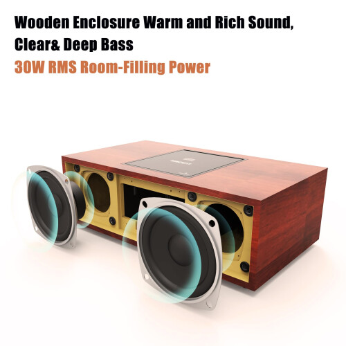 WISCENT Compact Stereo - with Bluetooth, CD Player 2