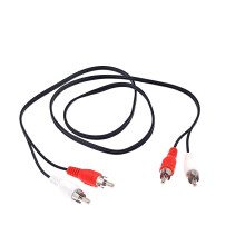 JZK 1M Red white RCA audio cable, 2 RCA male to ma