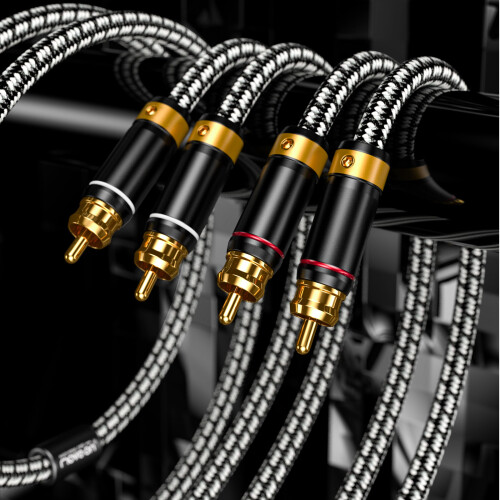 Primeda audiophile RCA cable, 3M/9.8FT 2 rca male 1