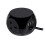 Status Status 3 Way Cube Socket with 3 USB Ports, Black C 1