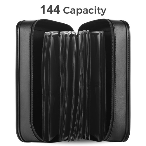TIMCORR CD Case DVD Holder Storage: 144 Capacity D 2