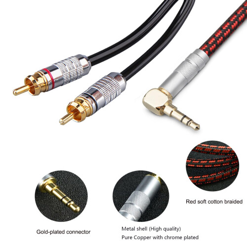 Primeda Audiophile Audio Auxiliary Cable 3m, 3.5mm 1