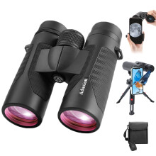 12x42 HD Binoculars for Adults with Phone Adapter