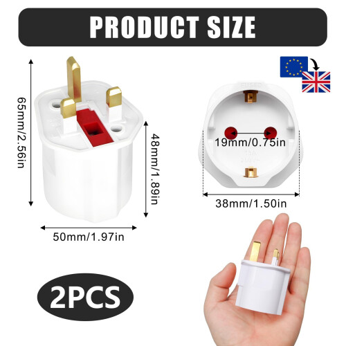 White Travel Interface Connector Piece with Protec 1