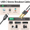 Devinal USB C to 1/4" inch Audio Cable, Type C to 4