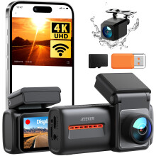 iZEEKER 4K Dash Cam Front and Rear, WiFi 6 Dashcam