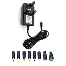JZK 9V 2A Power adapter with 8 Tips, 9 V Adaptor,