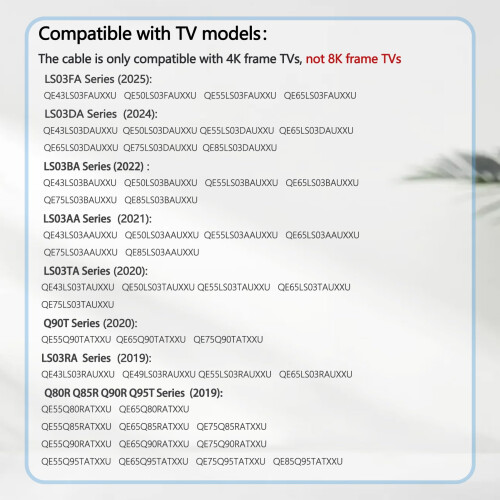 5m /16.4ft BN39-02470A Frame TV One Connect Cable 1
