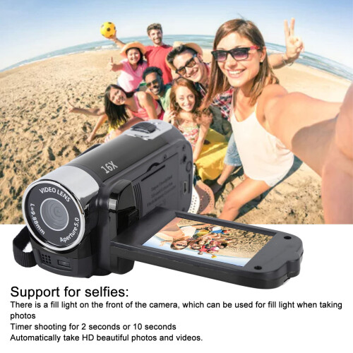 Bewinner Video Camera Camcorder, Full HD 1080P 16M 2