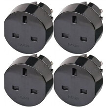 Brennenstuhl Travel Mains Plug GB to EU Earthed Ad
