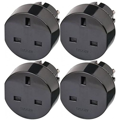 Brennenstuhl Travel Mains Plug GB to EU Earthed Ad