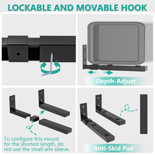 WALI Center Channel Speaker Wall Mount, Universal 1