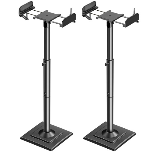 ELIVED Adjustable Height Speaker Stands, Extend 86