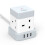 Baykul Extension Lead Cube Power Strip with 3 USB 1