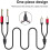 Yeung Qee 2 x 6.35 mm to 2 RCA Stereo Audio Interc 5