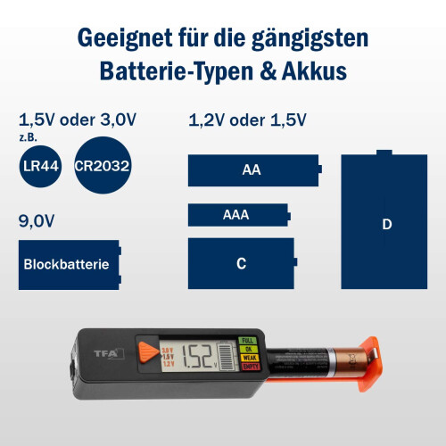 TFA Dostmann BatteryCheck 98.1126.01 Battery Teste 1