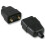 2 Pin In-line Impact Resistant Connector, Black - 2
