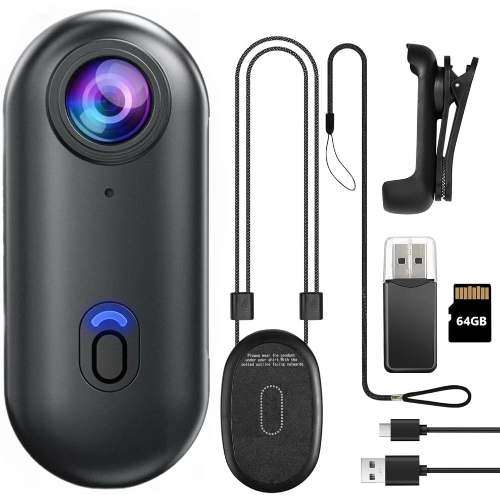 Mesalay 64Gb 1080P Mini Thumb Action Camera,Audio- 48186933