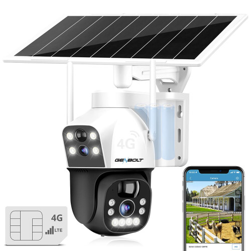 GENBOLT 3G/4G LTE Cellular Solar Security Camera O