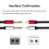 Yeung Qee 2 x 6.35 mm to 2 RCA Stereo Audio Interc 3