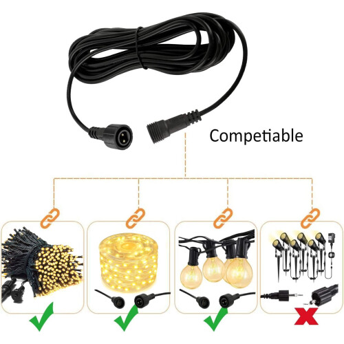 yowin Christmas Lights Extension Cable 10M/33FT Co 2