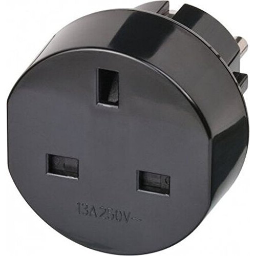 Brennenstuhl Travel Mains Plug GB to EU Earthed Ad 1