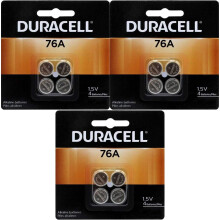 Duracell 76A LR44 Duralock 1.5V Button Cell Batter