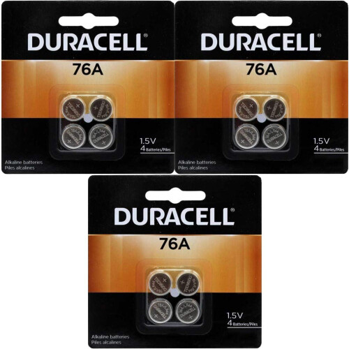 Duracell Duracell 76A LR44 Duralock 1.5V Button Cell Batter