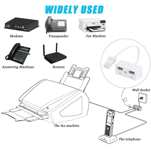1 Pcs BT Telephone Splitters 2 Way Sockets, Splitt 2