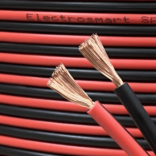 electrosmart 10m Red/Black 14AWG Multi Strand Spea 1