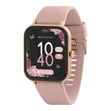Reflex Active Series 23 Rose Gold Plated Pink Stra