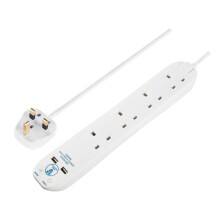 Masterplug Four Socket Surge Protected Extension L