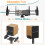 ELIVED Adjustable Height Speaker Stands, Extend 86 3