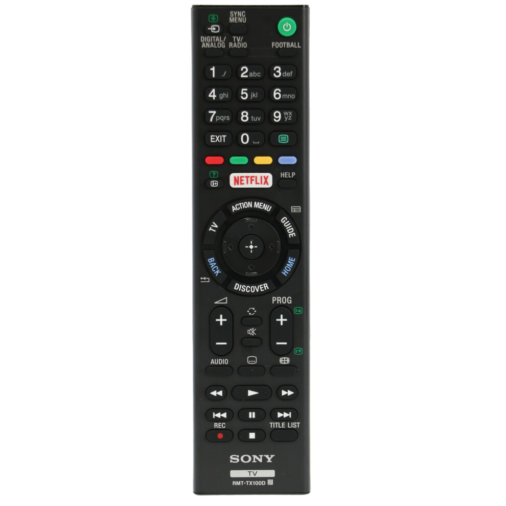 Everyday Remotes - Sony Rmt-Tx100d Tv Remote - Batteries Included - Universal Sony Bravia Remote Control (Rmt-Tx100d) 55401012