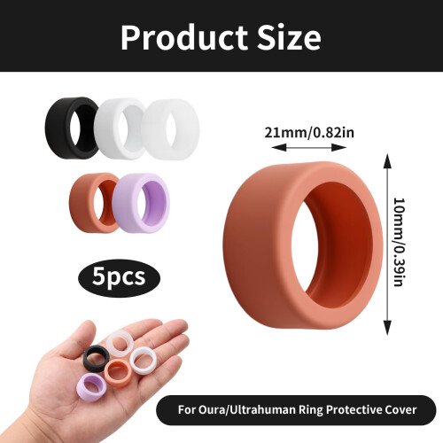 5PCS Silicone Rings Cover Compatible with Oura Rin 1