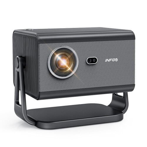 INFGO Smart Projector 800 ANSI, Native 1080P 4K-Su