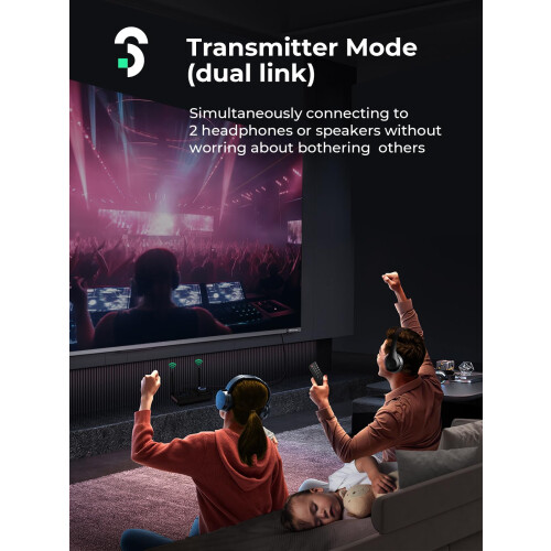 SOOMFON Bluetooth 5.3 Transmitter Receiver for TV, 1
