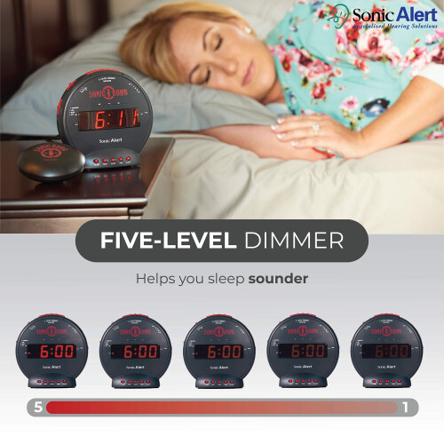 Geemarc Sonic Bomb - Extra Loud Alarm Clock with T 2