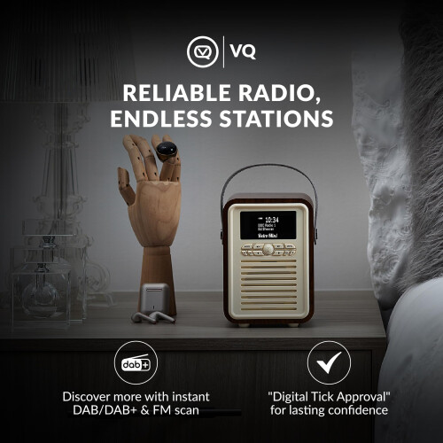 Retro Mini Portable Dab Radio Mains Powered - Digi 2
