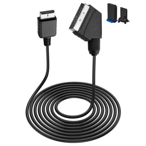 kcrnw Scart Cable Converter compatible with PS1 PS