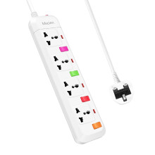 Mscien 4 Way Extension Lead with Switches, Wall Mo