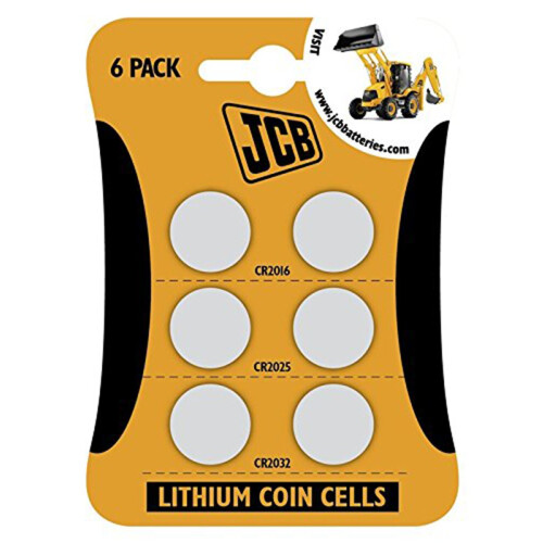 JCB S4901 JCB Lithium Coin Cell Mix Batteries - Pack o