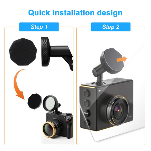 6pcs Metal Dash Cam Adhesive Piece Replacement for 2