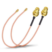 Bingfu RP-SMA Female Bulkhead to Mini RG178 WiFi A